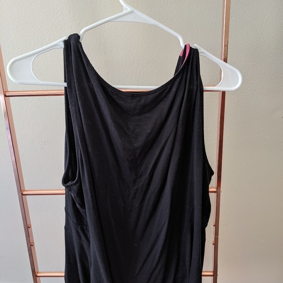 Boden stretchy ruched black tank top - Picture 3 of 5